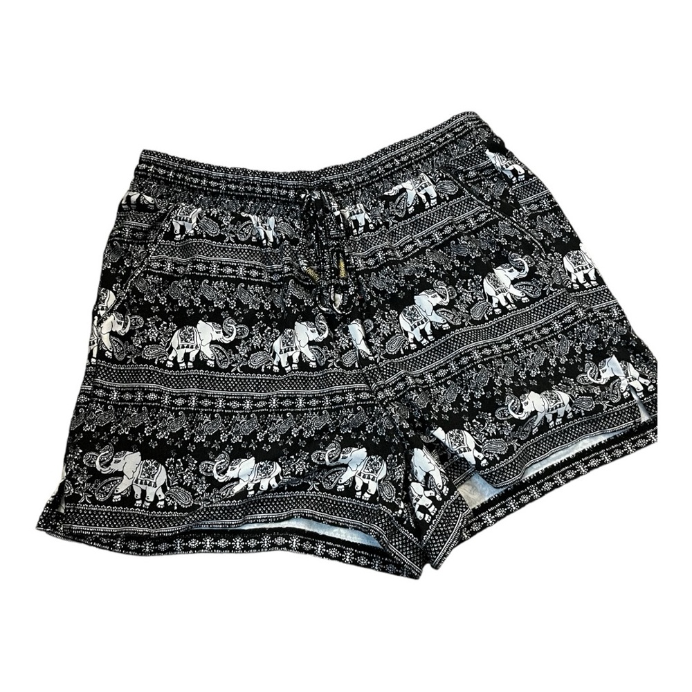 Mudd Boho Elephant Print Shorts